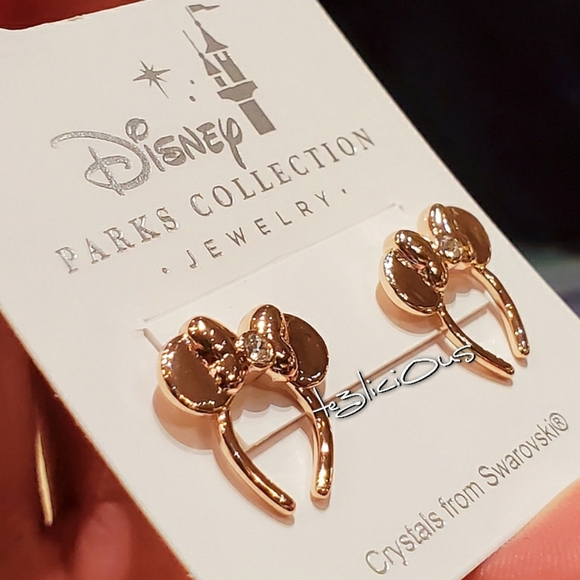 DISNEY SWAROVSKI MINNIE EARS HEADBAND EARRINGS - Picture 3 of 5